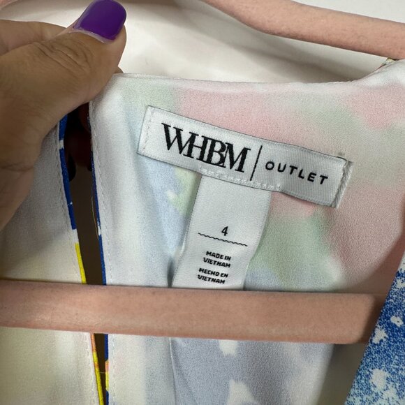 NWT White House Black Market Sleeveless Shirred Halter Top Roma Lily L - Picture 5 of 10